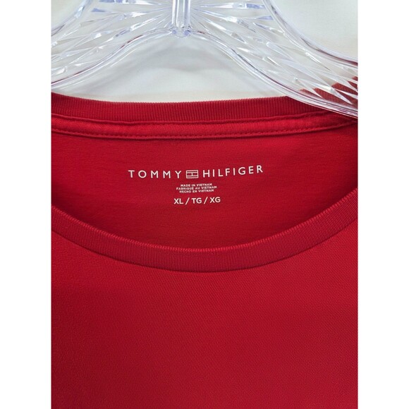 Tommy Hilfiger Men's 100% Cotton Graphic T-Shirts Red XL - Picture 2 of 7